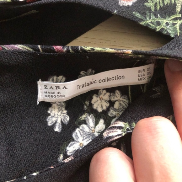 Zara Black and White Ruffled Tiered Romper - Picture 4 of 9